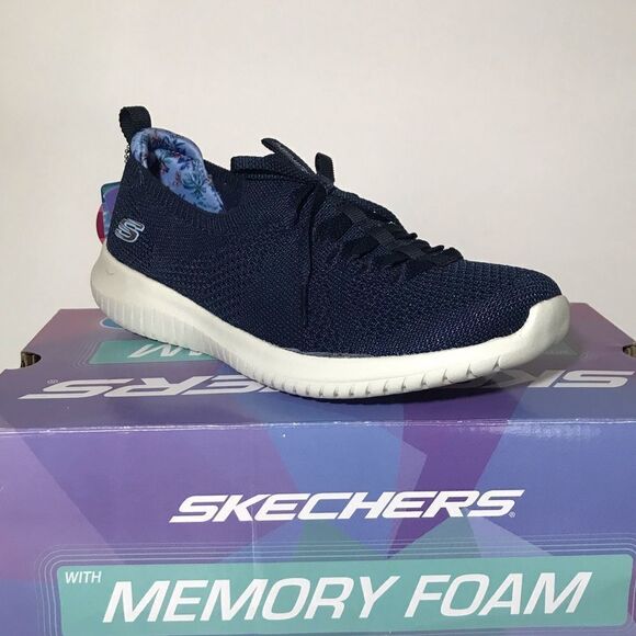 Skechers Ultra Flex Flourishing View Washable Slip Ons - Picture 3 of 7